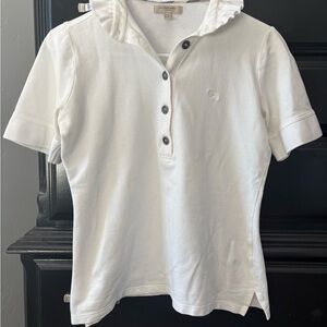 Burberry Classic White Polo Shirt
